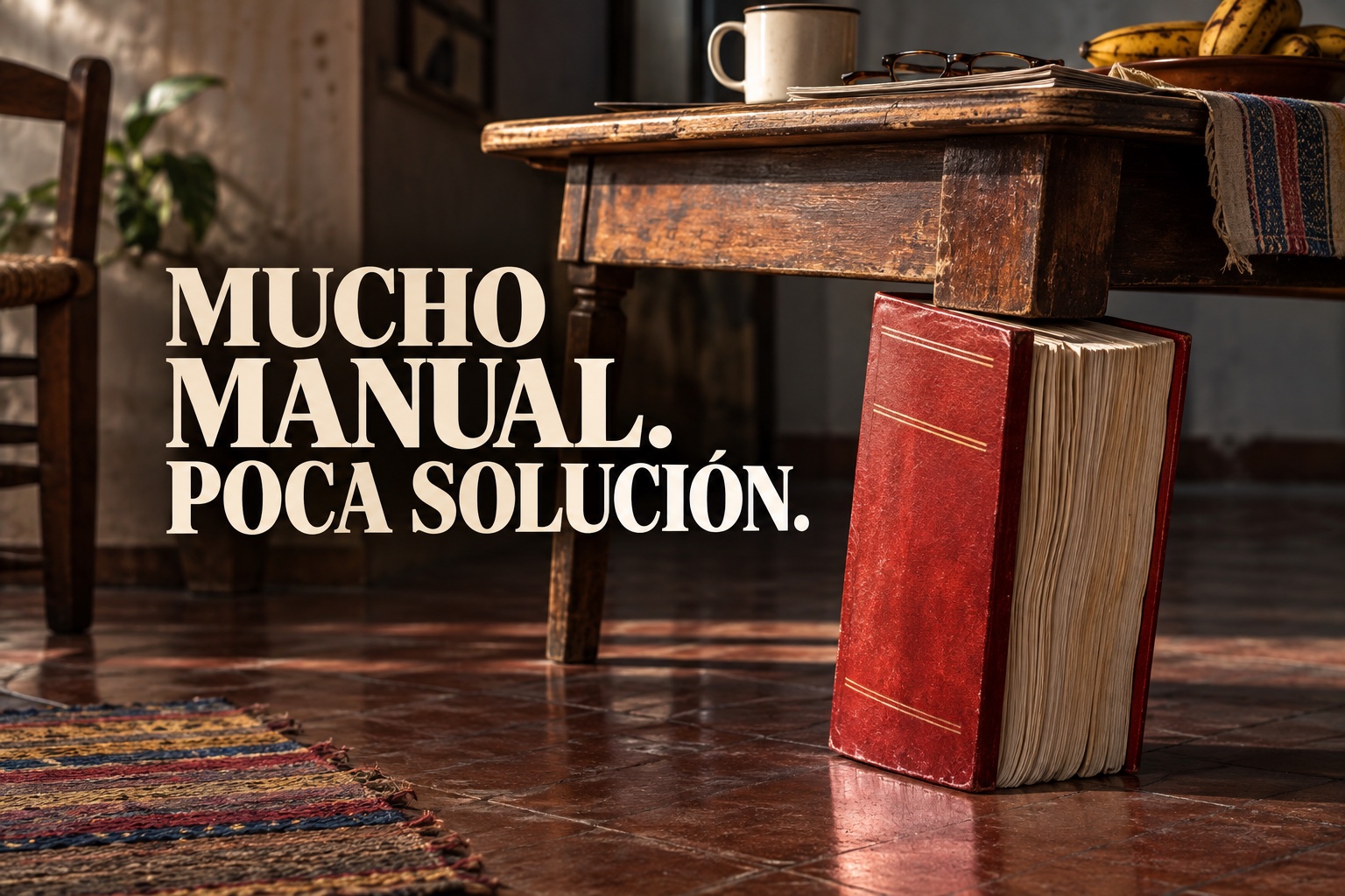 Mucho manual, poca solución